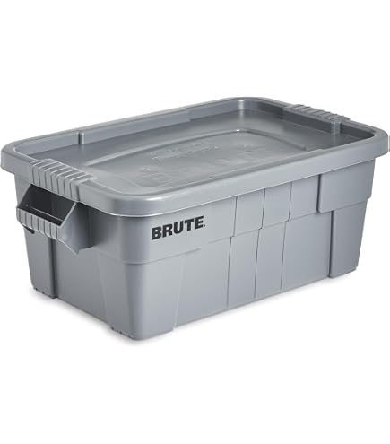 Amazon.com - RUBBERMAID 1836781 Grey Tote 20GAL with Lid